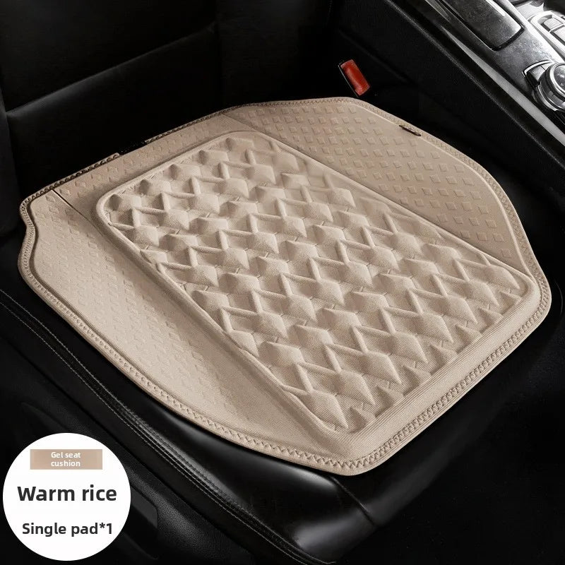 Gel Car Seat Cushion – Breathable Ventilated Non-Slip Universal Seat Pad - Delicate Leather  