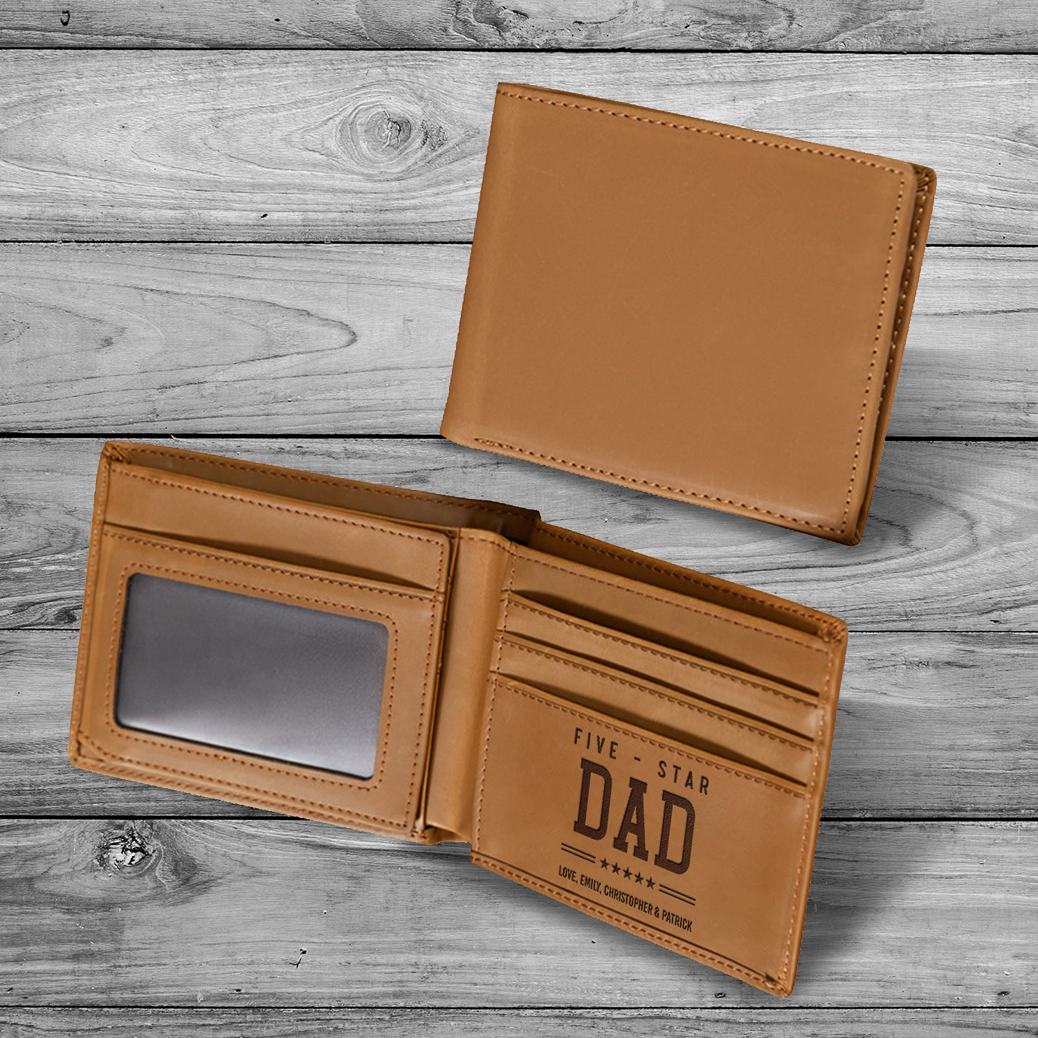 Personalized Wallet Men, Leather Wallet For Men, Custom  Engraved Wallet, Personalized Gifts For Him, Fathers Day Gifts, Husband, Boyfriend, Dad 15