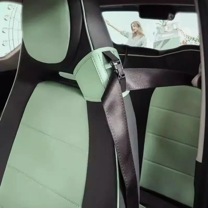 Car Seat Belt Fixer Extender – Universal Interior Seat Belt Adjustment Accessory - Delicate Leather  