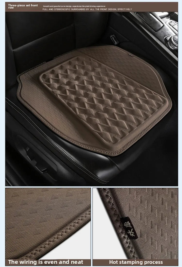 Gel Car Seat Cushion – Breathable Ventilated Non-Slip Universal Seat Pad - Delicate Leather  