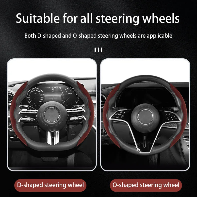 Cat Paw Steering Wheel Cover – Frosted Ultra-Thin Anti-Slip Universal Fit - Delicate Leather  