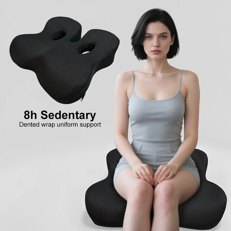 Memory Foam Car Seat Cushion – Breathable Driver Support Pad for Comfortable Seating