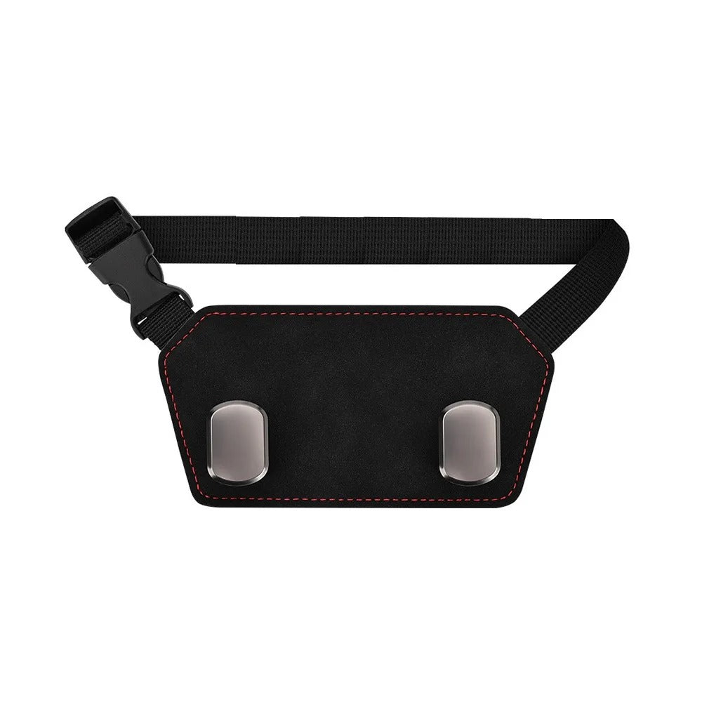 Heavy-Duty Car Headrest Double Hook – Multi-Purpose Seat Back Organizer & Bag Hanger - Delicate Leather