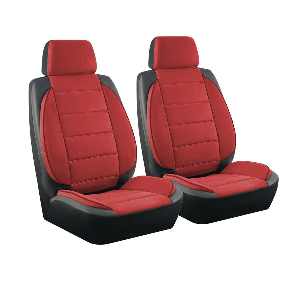 Universal Suede & Leather Car Seat Covers – Waterproof Full Set for Cars, SUVs, Trucks & Vans - Delicate Leather
