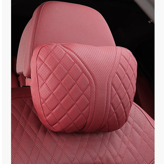 Universal Nappa Leather Car Seat Cushion – Memory Foam Protective Pad for Front Seat - Delicate Leather