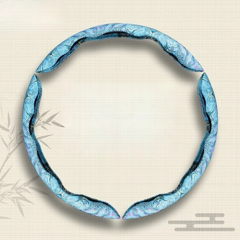 Universal Car Steering Wheel Decorative Cover Card Style Car Accessories Anti Slip Wear-Resistant Car Steering Wheel Cover - Delicate Leather  