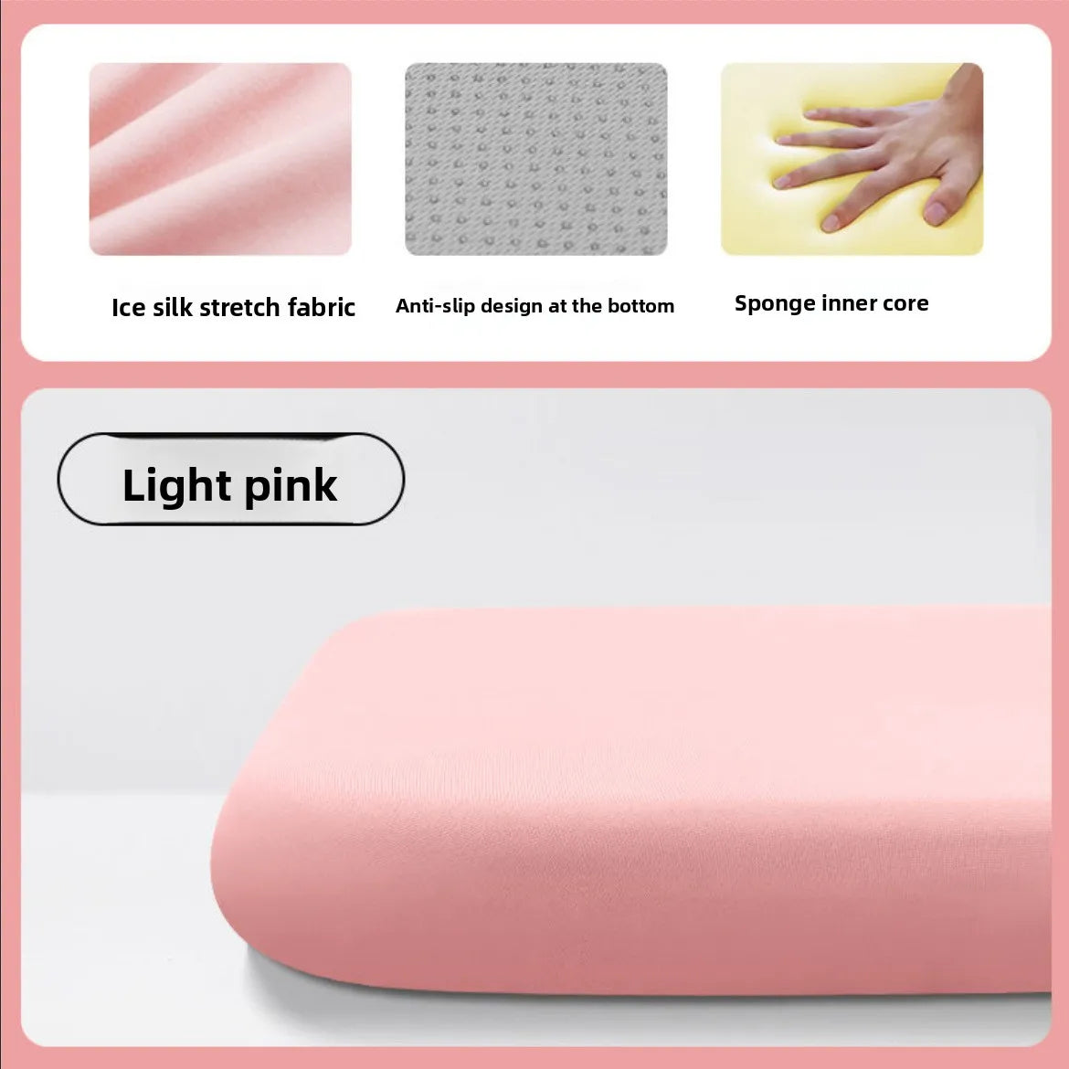 Ergonomic Slow Rebound Foam Seat Cushion – Supportive Pad for Car, Office & Student Seating - Delicate Leather  