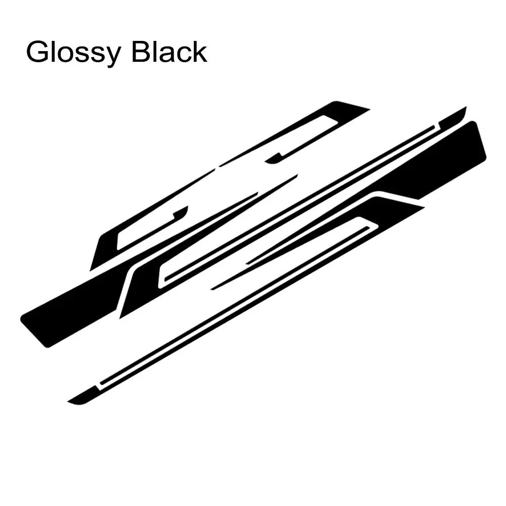 Car Side Sport Stripe Decals – Self-Adhesive PVC Vinyl Body Graphic Stickers - Delicate Leather