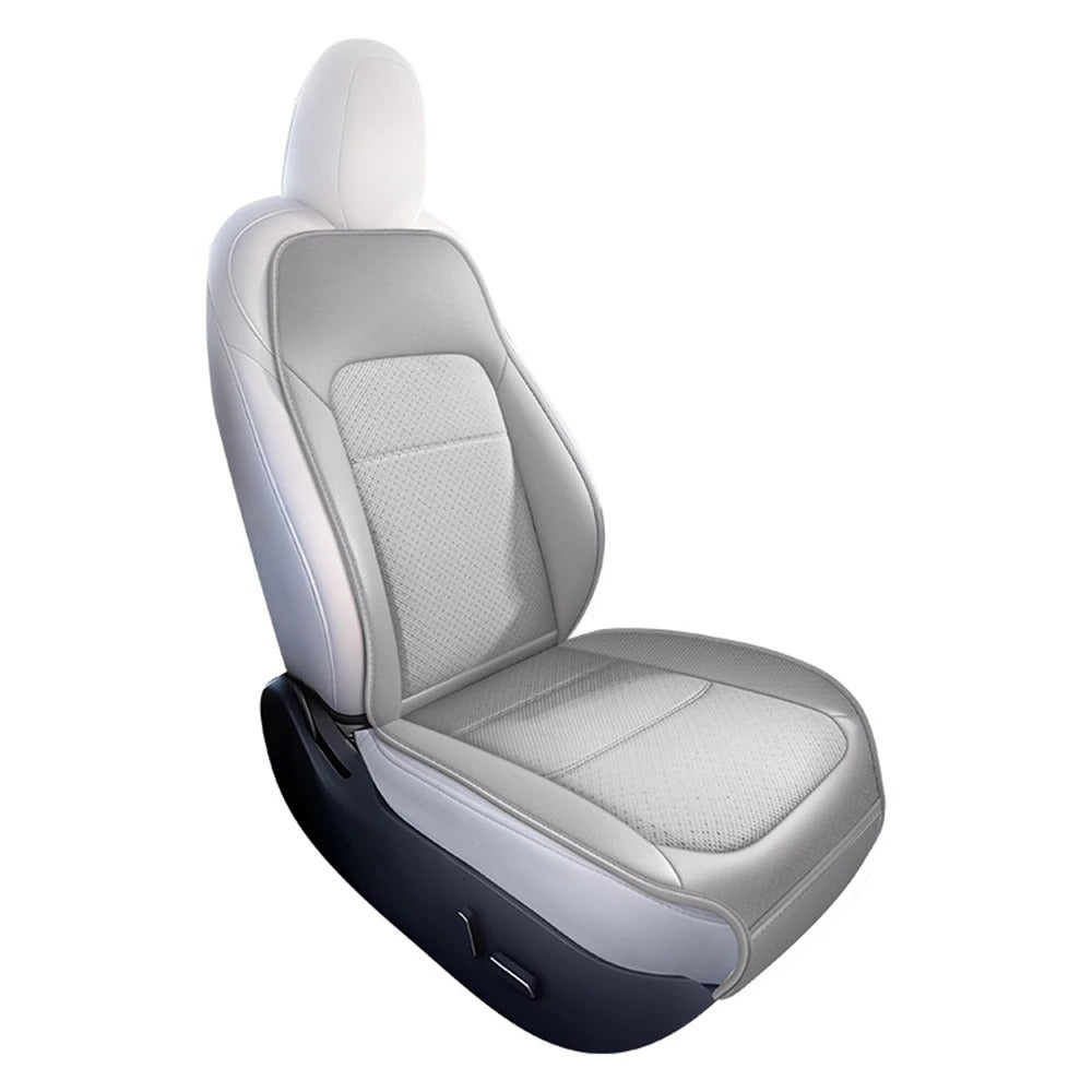 Smart Ventilated Car Seat Cushion – USB-C Cooling Seat Cover with Auto Start/Stop - Delicate Leather  