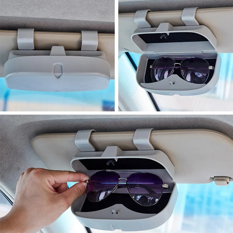 Car Glasses Holder - Universal Sun Visor Sunglasses Case