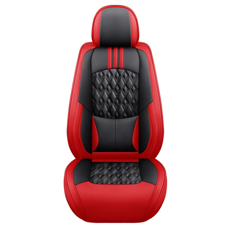 Universal Leather Front Car Seat Covers – Waterproof Breathable Memory Foam Seat Protectors - Delicate Leather