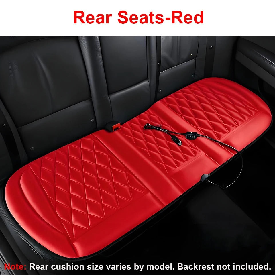 12V Car Power Pad Cover – Cotton Fiber Universal Interior Mat for Winter Use - Delicate Leather  