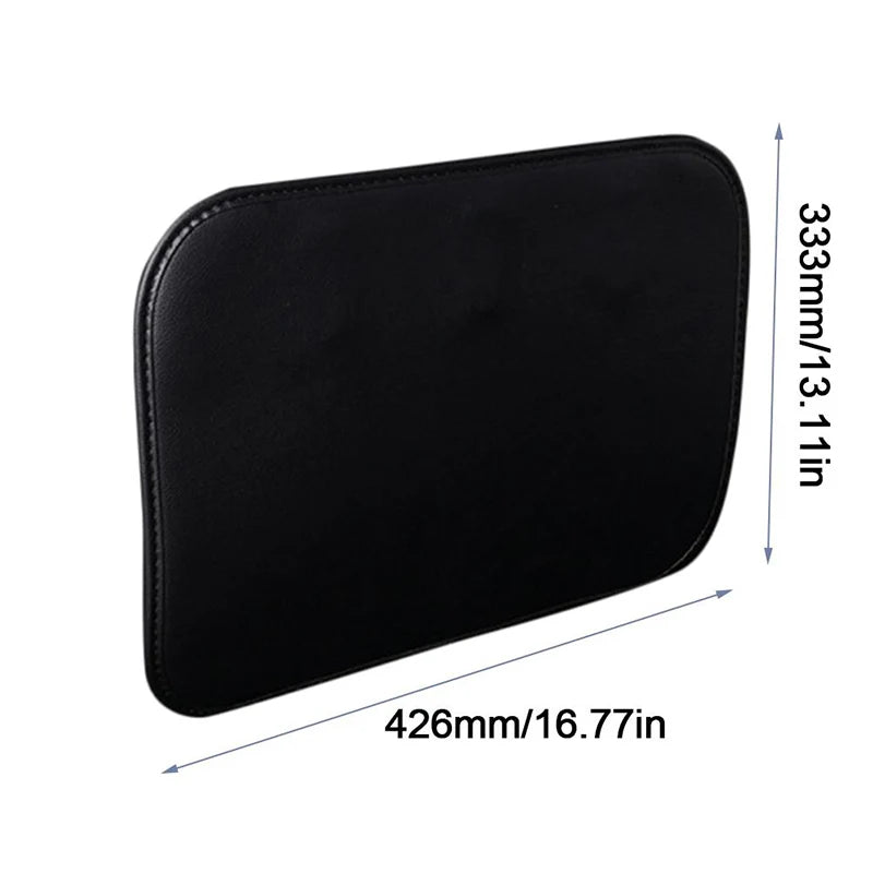 PU Leather Car Seat Anti-Kick Pad – Universal Waterproof, Scratch-Resistant & Dirt-Proof Back Seat Protector - Delicate Leather  