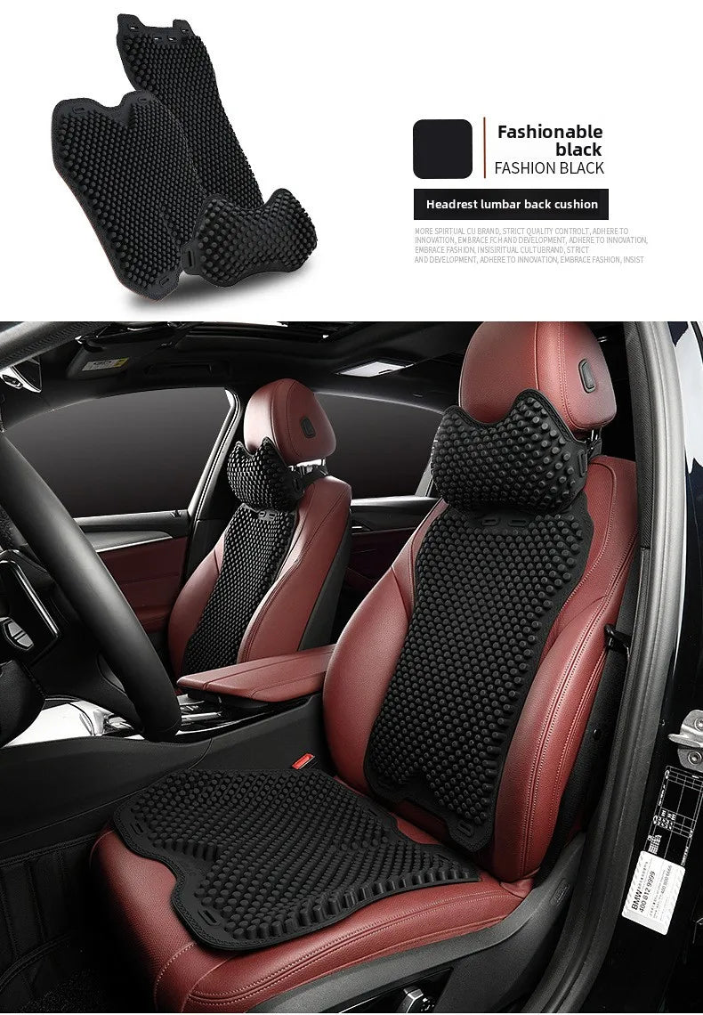 Silicone Non-Slip Car Seat Cushion – Comfortable, Breathable, Universal, All-Season Use - Delicate Leather  