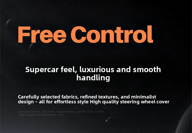 Leather Car Steering Wheel Cover, Fine Skin Texture, Comfortable Grip, Wear-Resistant, All-Season, Universal Fit - Delicate Leather  