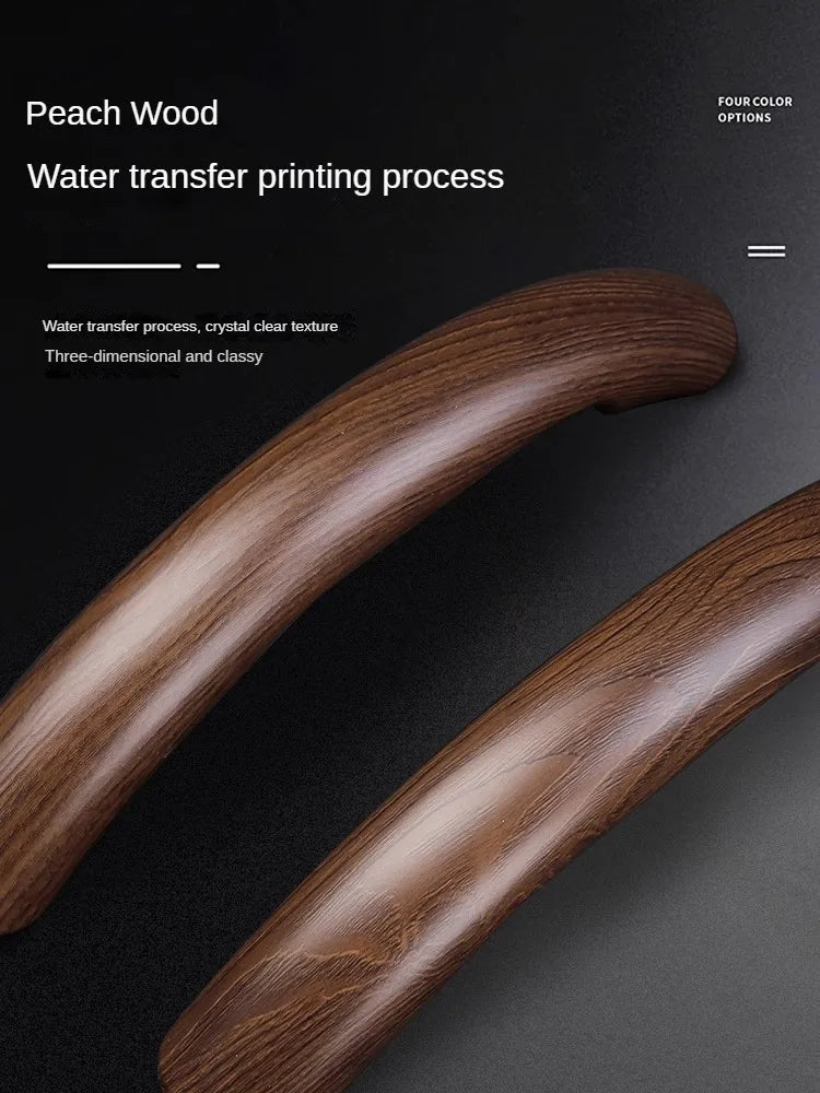 Wood Grain Steering Wheel Cover – Ultra-Thin Carbon Fiber Style Universal Grip Cover - Delicate Leather  