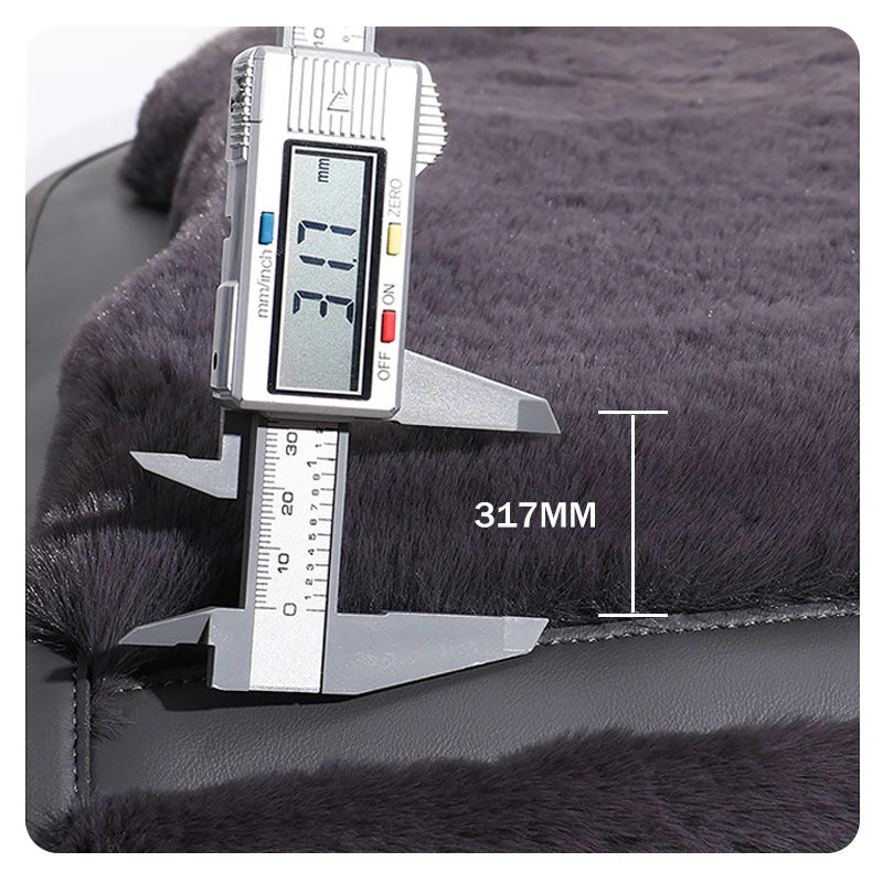 USB Heated Car Seat Cover – Fast-Heating Plush Cushion, 30-Second Warm-Up, Universal Winter Car Seat Heater Pad - Delicate Leather  