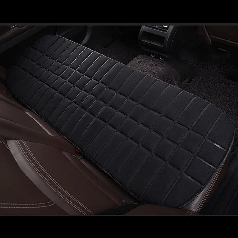 12V Car Rear Heated Seat Cushion – Universal Winter Heating Pad Cover, Soft Warming Mat Protector for Back Seat - Delicate Leather  