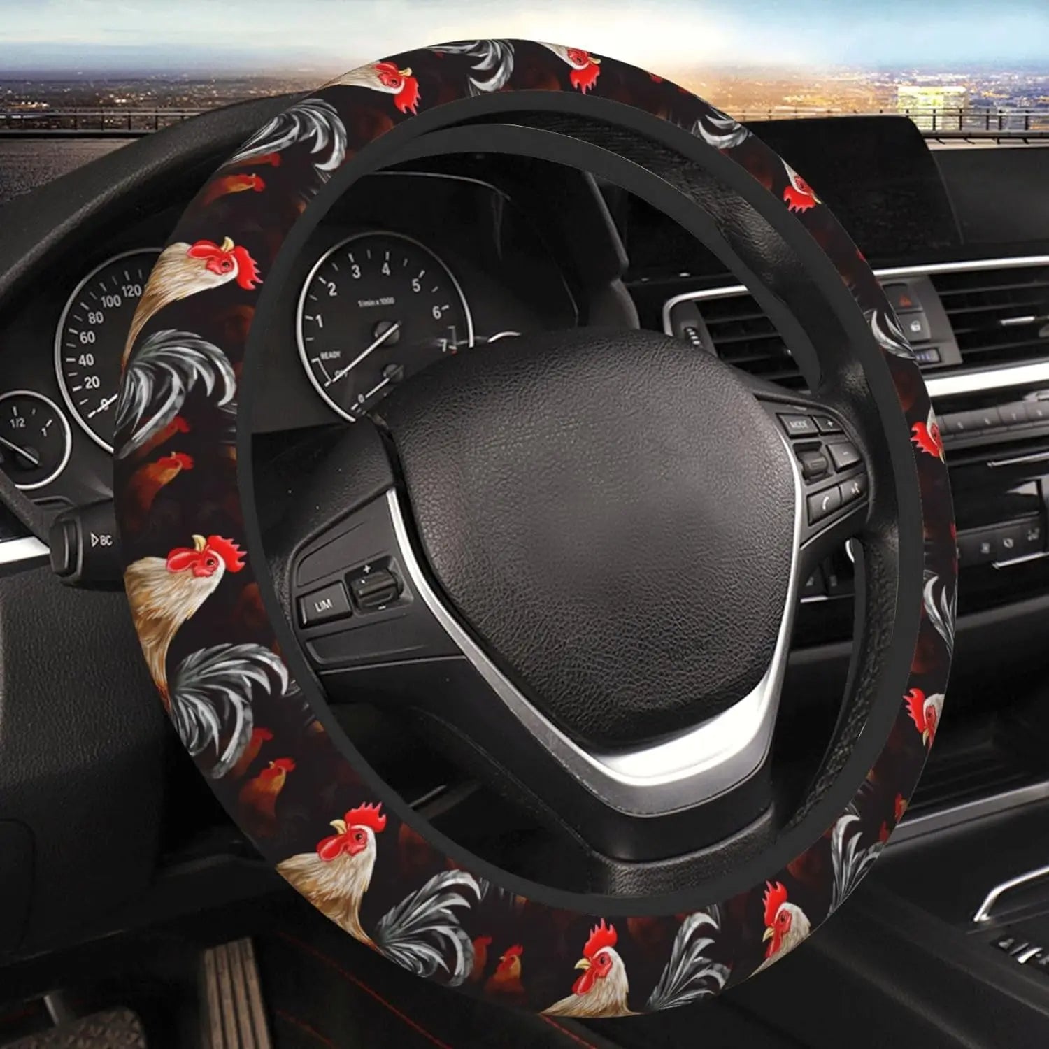 Roosters Steering Wheel Cover, Car Steering Wheel Cover , Car Accessories 03