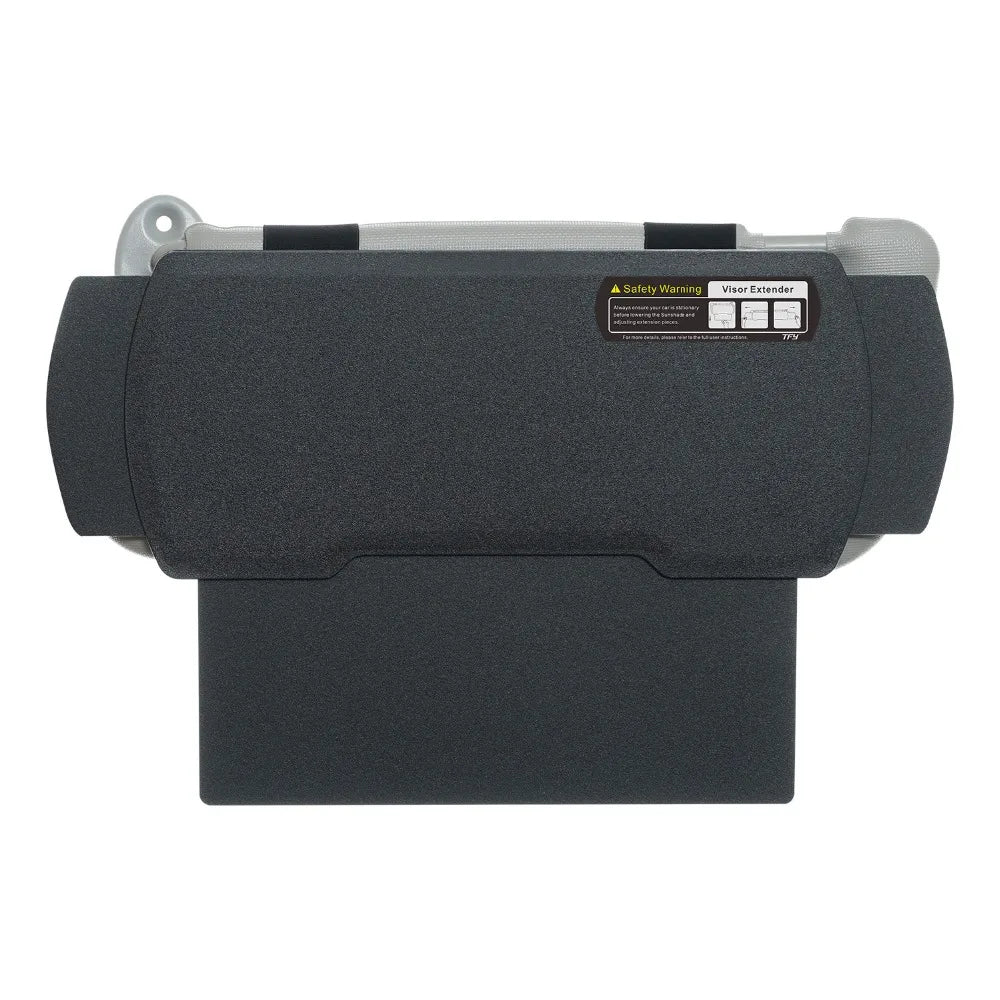 Car Sun Visor Extender – Adjustable Windshield and Side Window Sunshade Panel, Universal Fit - Delicate Leather  