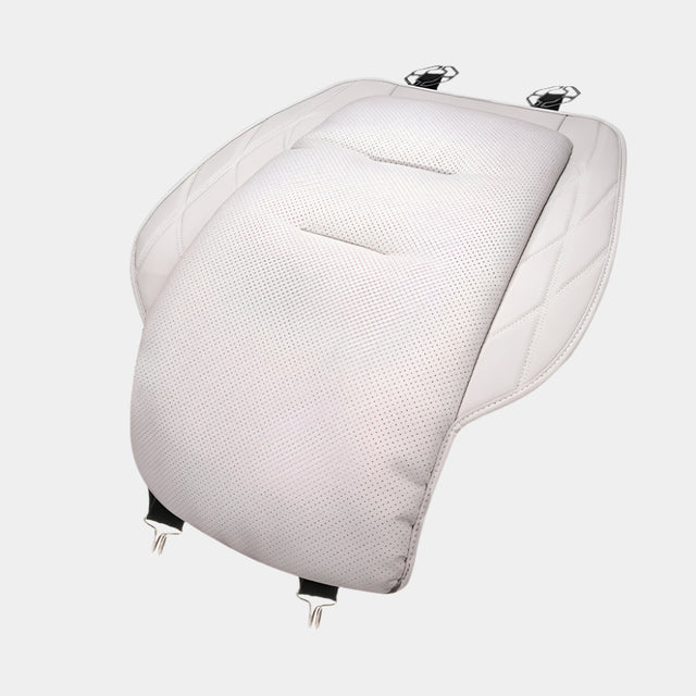 Nappa Leather Car Seat Cushion Protective Auto Seat Cover Pad for Vehicles Universal Fit - Delicate Leather