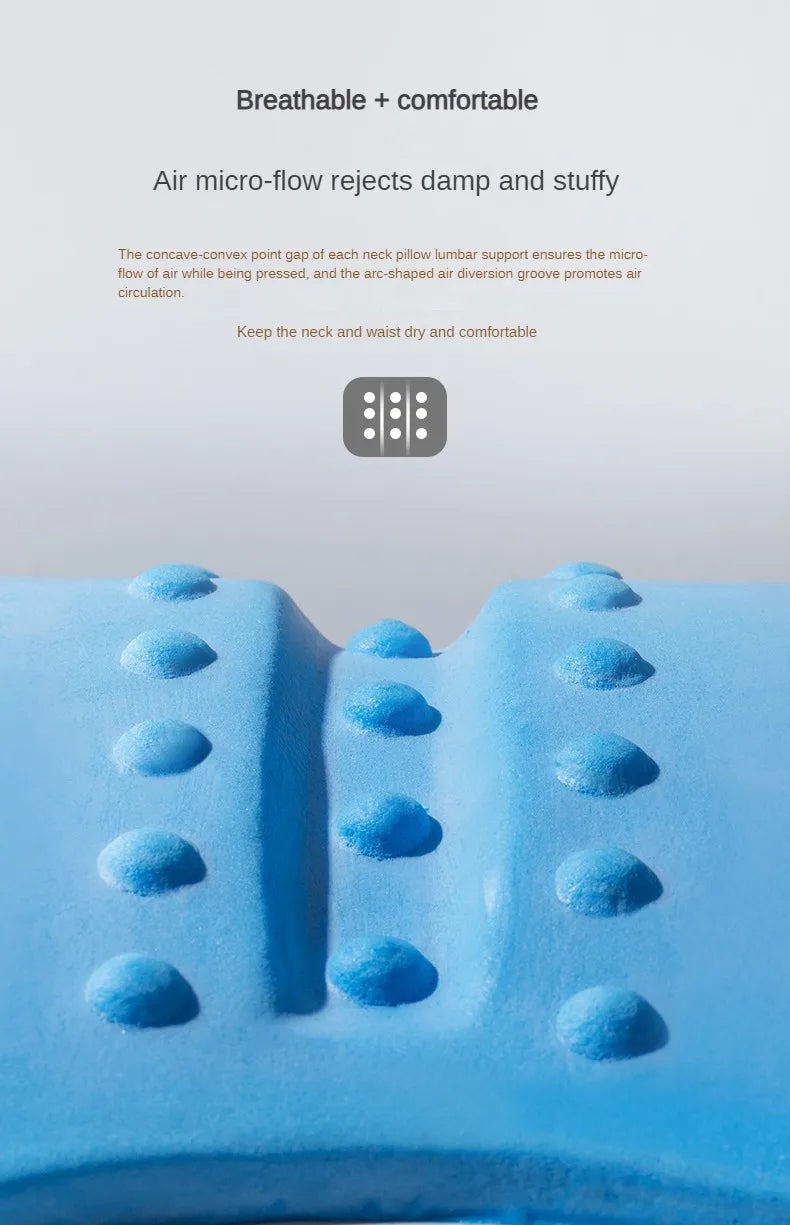 Ergonomic Memory Foam Neck Pillow – Universal Car Seat Head & Neck Support Cushion - Delicate Leather  