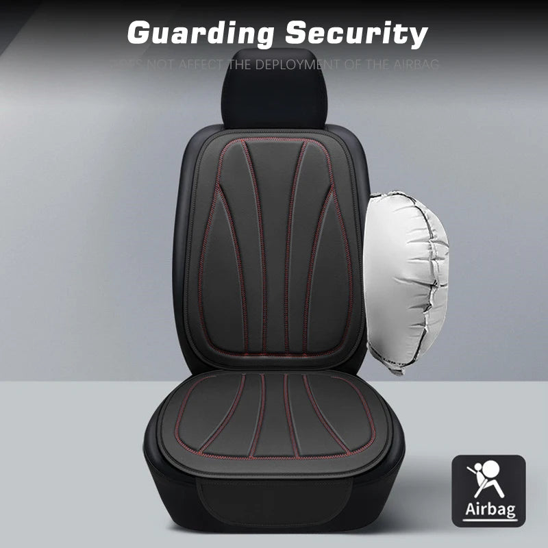 Universal PU Leather Car Seat Cushion – Breathable, Durable Chair Pad for All Seasons - Delicate Leather  