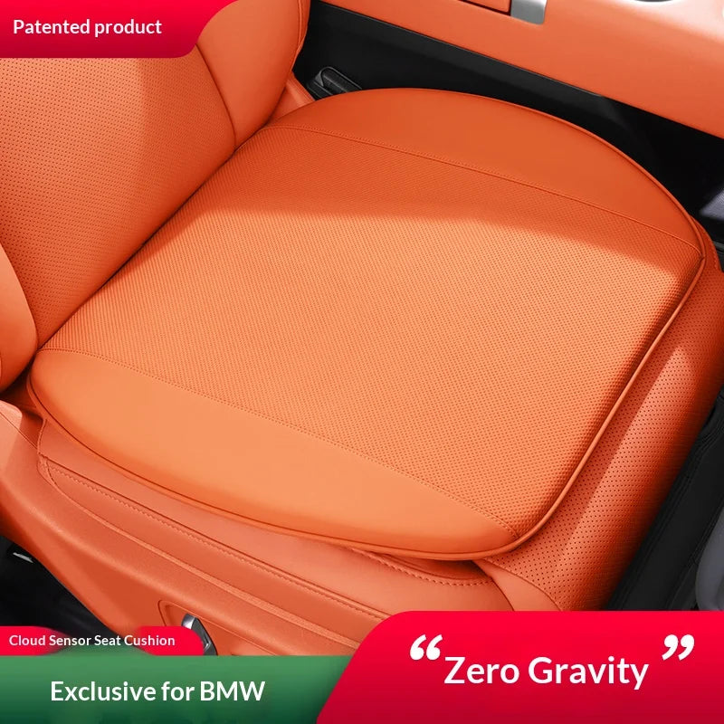 Breathable Car Seat Cushion – Universal Fit Seat Pad for Everyday Use - Delicate Leather  