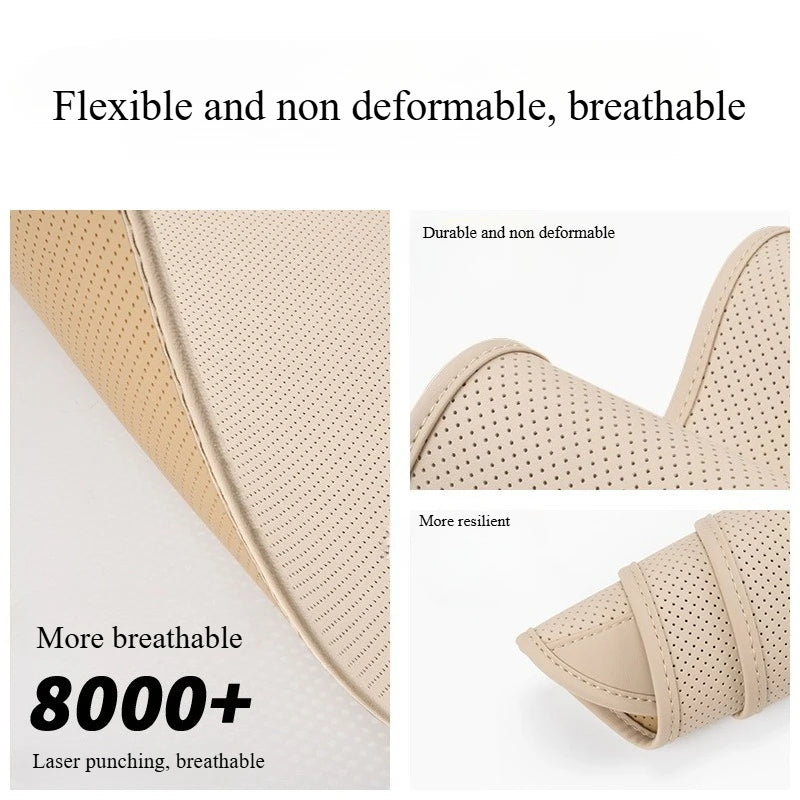 Universal Nappa Leather Car Seat Cushion – All-Season Soft Seat Cover Protector - Delicate Leather  