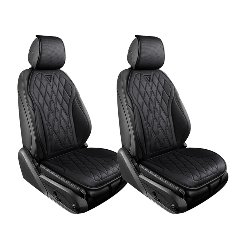 Nappa Leather Car Seat Cushion – Breathable Universal Front Seat Cover - Delicate Leather  