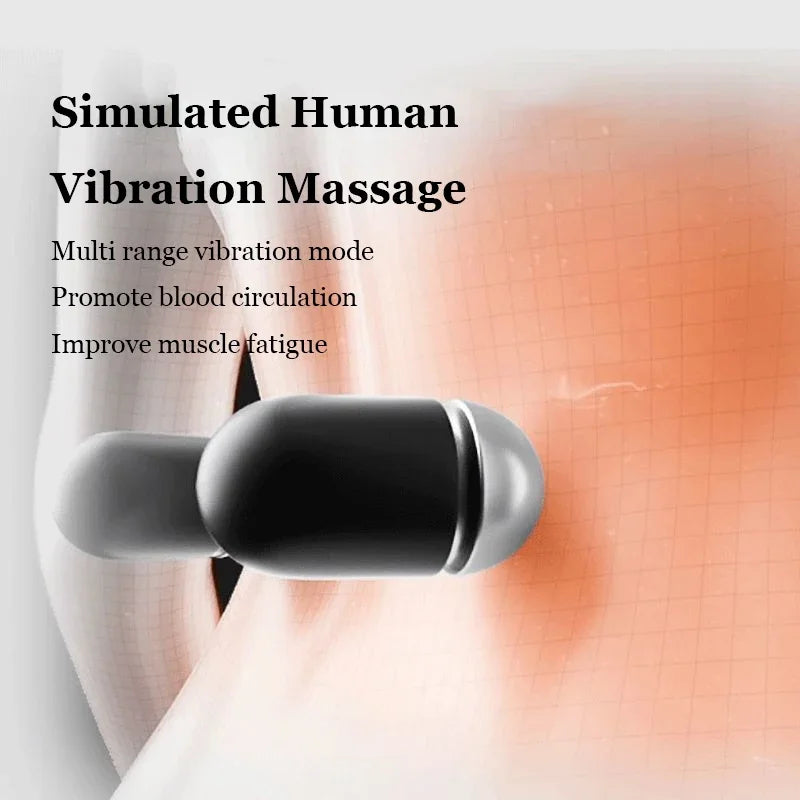 Lumbar Support Pad with Heating & Massage – Waist Pillow for Bed or Seat - Delicate Leather  