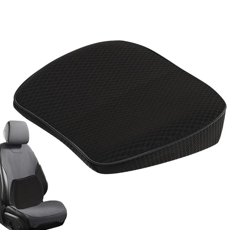 Wedge Car Seat Cushion – Adult Booster Seat, Ergonomic Thickened Breathable Support Pad for Car & Office - Delicate Leather  