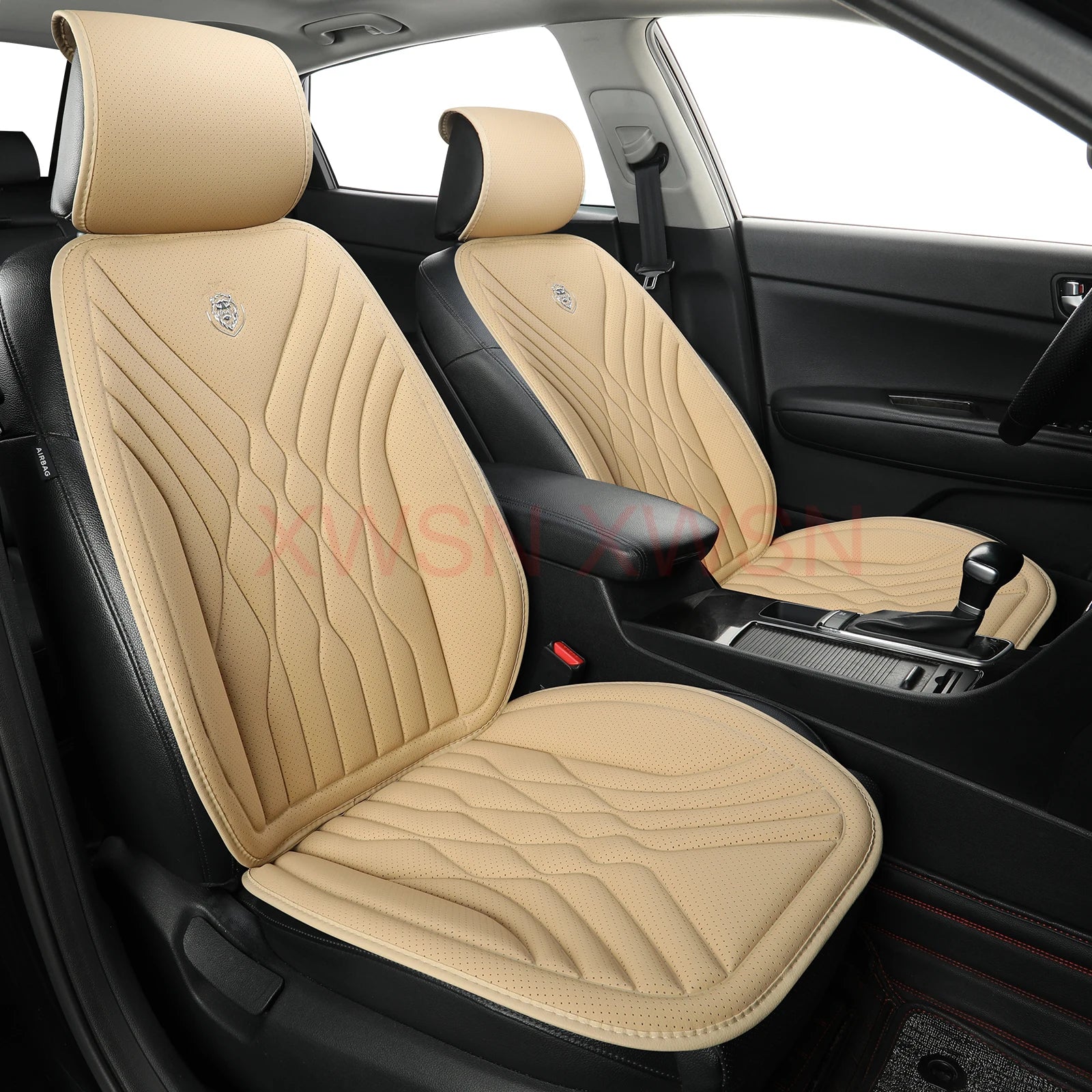 Universal PU Leather Car Seat Cover – Breathable, Durable Cushion Pad for Car Interiors, All-Season Protection - Delicate Leather  