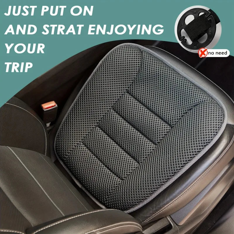 3D Mesh Breathable Seat Cushion – Anti-Slip Washable Pad for Summer Use in Car, Office & Meetings - Delicate Leather  