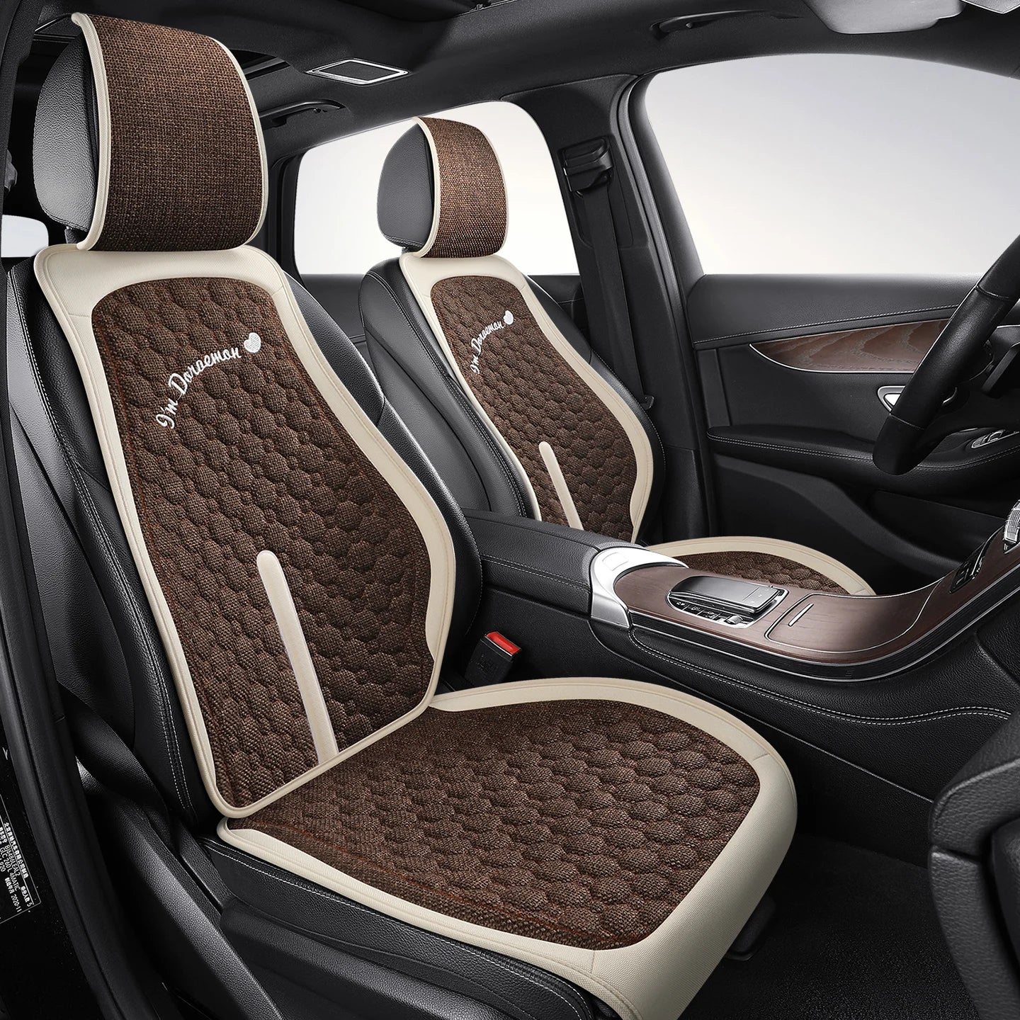 Universal Car Seat Cover – Four-Season Leather Saddle Pad for Car Seat Protection - Delicate Leather  