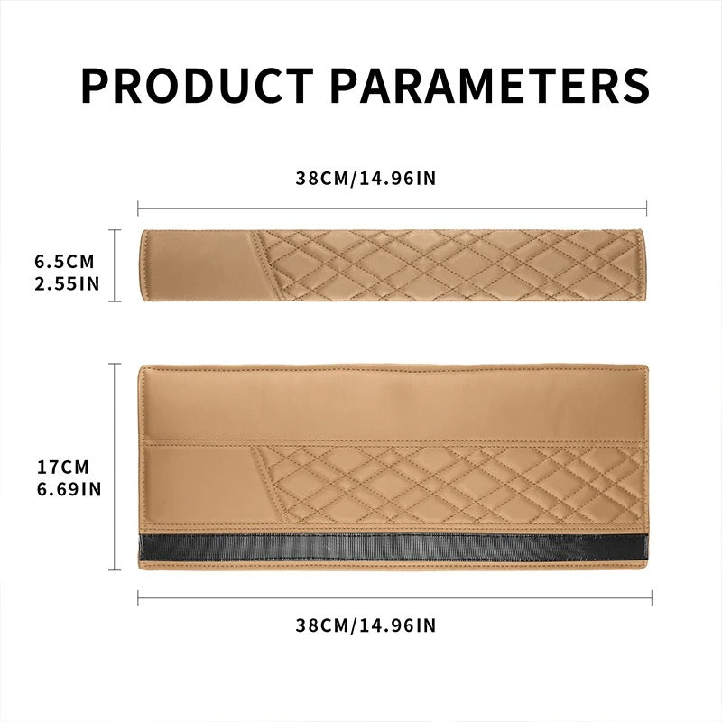 2 PCS Universal Leather Seat Belt Covers – Anti-Slip Shoulder Pads for Car Interior Accessories - Delicate Leather  