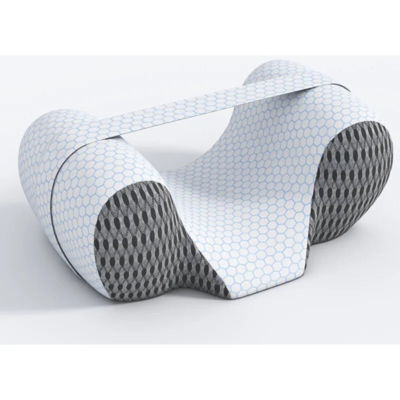 Contour Sleeping Pillow – Positioning Support Pillow for Back or Side Sleeping - Delicate Leather  