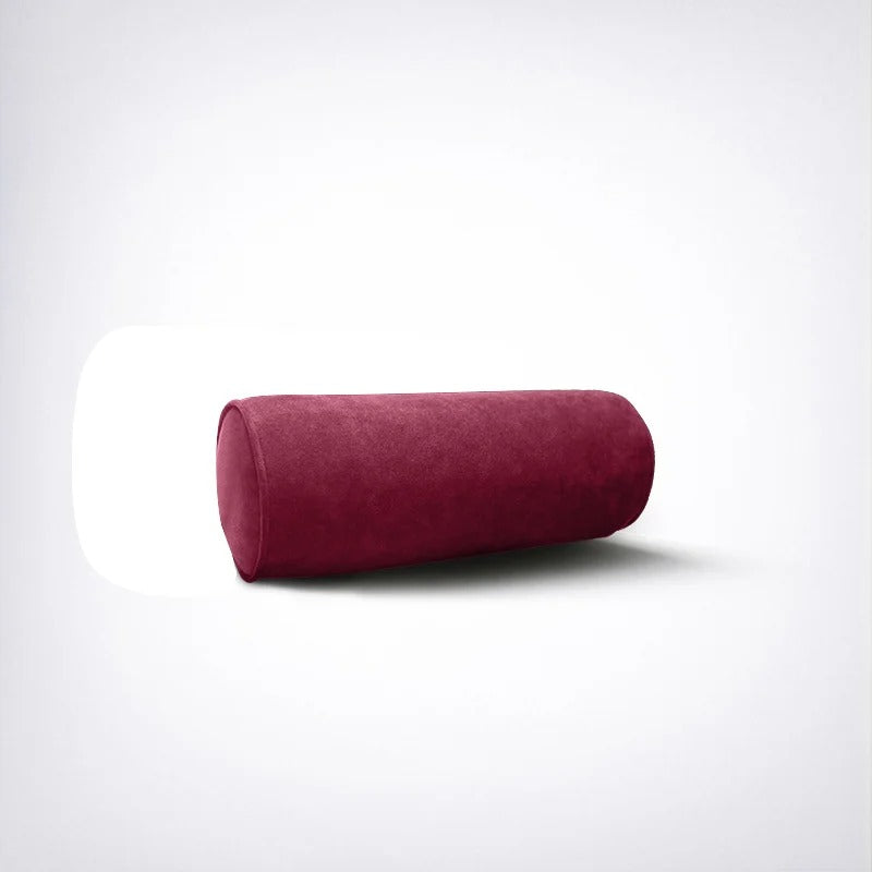 Alcantara Car Headrest Neck Pillow – Round High-End Headrest for Volvo and Universal Use - Delicate Leather