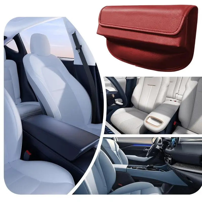 Car Seat Gap Organizer – Universal Side Storage Box, Artificial Leather Seat Crevice Filler for Vehicle Interiors - Delicate Leather  