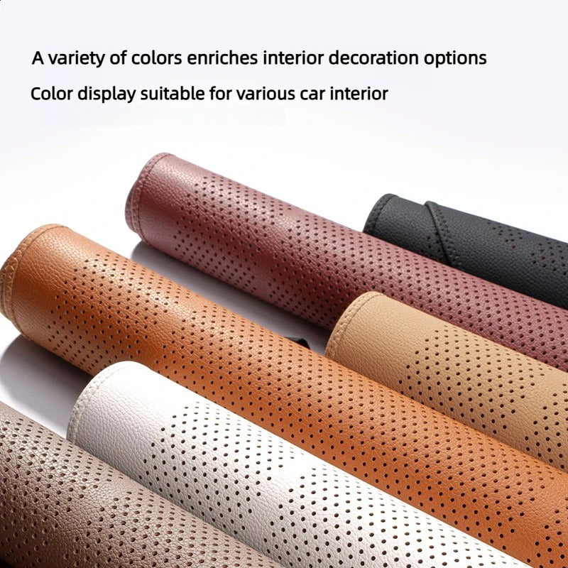 Universal Car Seat Cushion – Breathable Full-Cover Seat Pad for All Seasons - Delicate Leather  