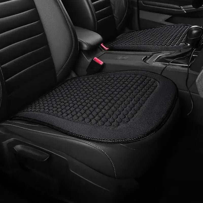 Ice Silk Car Seat Cushion – Breathable Universal Seat Cover with Memory Foam Padding - Delicate Leather  