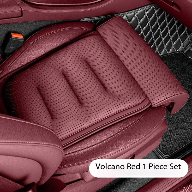 Universal Car Seat Cushion – Anti-Slip PU Leather Protective Mat, Integrated Thin Design for All Seasons - Delicate Leather  