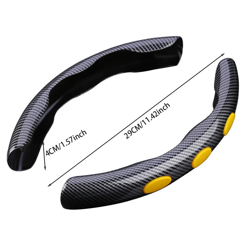 Water Transfer Printing Steering Wheel Cover 38cm – Ultra-Thin Breathable Non-Slip Car Steering Wheel Protector - Delicate Leather