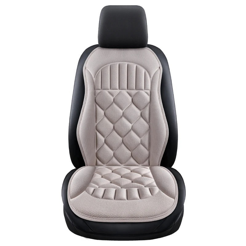 Universal Linen Car Seat Cushion – Four-Season Breathable Anti-Slip Seat Protector - Delicate Leather