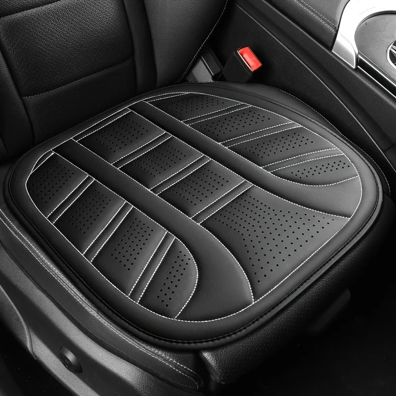 PU Leather Car Seat Cover – Universal Breathable All-Season Front Seat Cushion - Delicate Leather