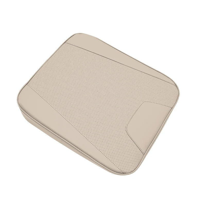 Nappa-Style Leather Car Seat Cushion – Universal Breathable Mat for Vehicle Interior - Delicate Leather  