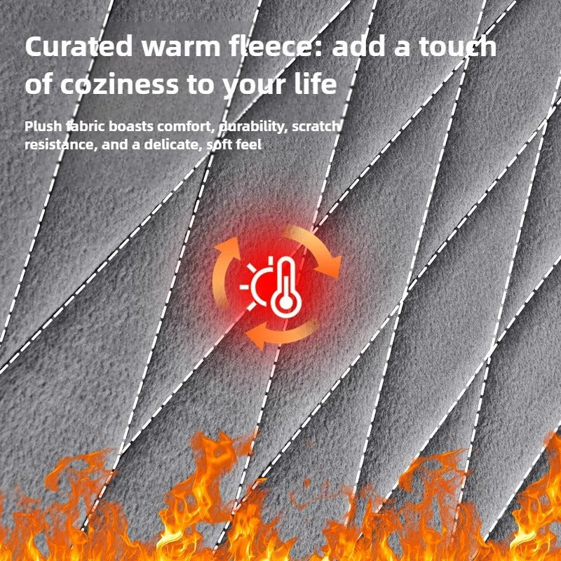 USB Heated Seat Cushion – Fast Heating Plush Chair Pad for Car, Office & Home - Delicate Leather  