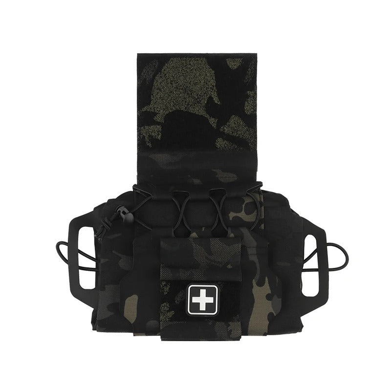 Tactical Medium First Aid Bag - Rapid Deployment Velcro IFAK Kits - Outdoor Emergency MOLLE Medical Pouch - Hunting Vest Accessories