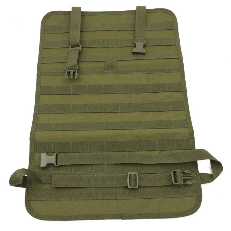 Tactical Car Seat Back Organizer with 5 Detachable Pouches