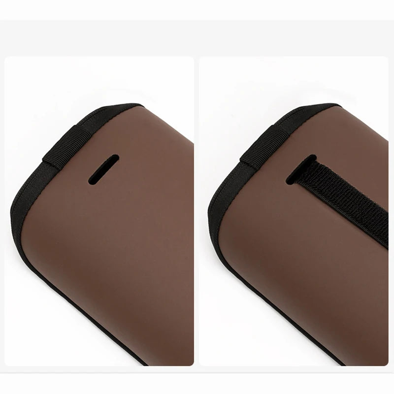 Leather Car Tissue Holder – Universal Armrest & Seat Back Hanging Organizer - Delicate Leather  